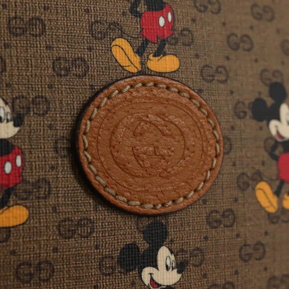 GUCCI Micro GG Supreme Disney Collaboration Bag PVC Beige 603938 Auth 146131M - Picture 9 of 16